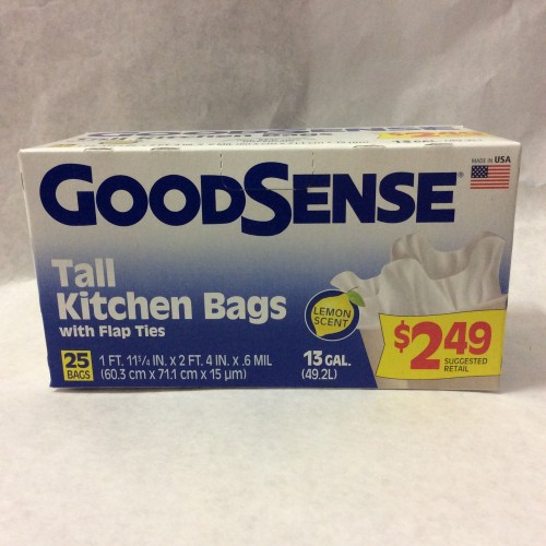 GOOD SENSE LEMON TALL KITCHEN GARBAGE BAGS 25CT Shop 242