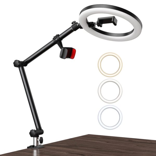 Overhead Camera Mount with Ring Light