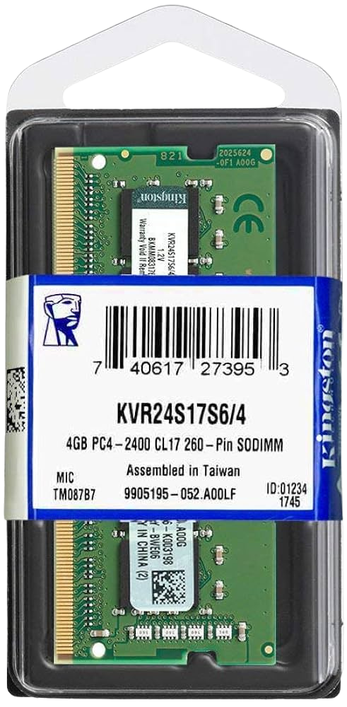 KVR 4GB 2400MHz DDR4 SOD