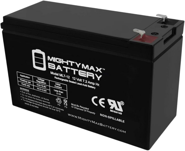 ML7-12 SLA [1] Mighty Max Battery 12V 7Ah Compatible Battery