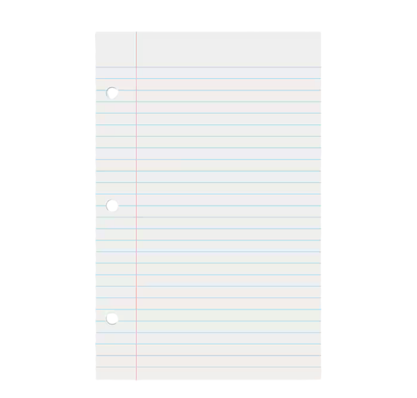 Filler Paper 100 sheet 8x10.5"