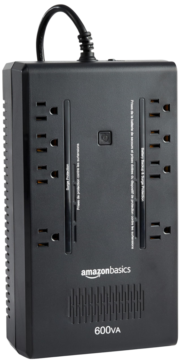 AMAZON Basics Standby UPS 600VA 360W, 8 Outlets